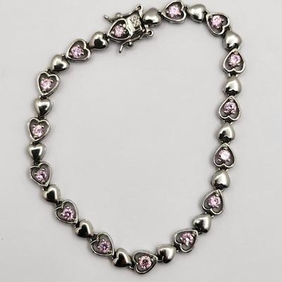 Pink Stones & 925 Silver Lot