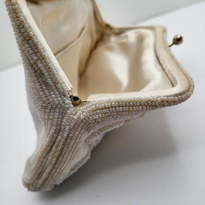 Vintage Beaded Bag & Hand Crafted Amethyst/Pearl Necklace
