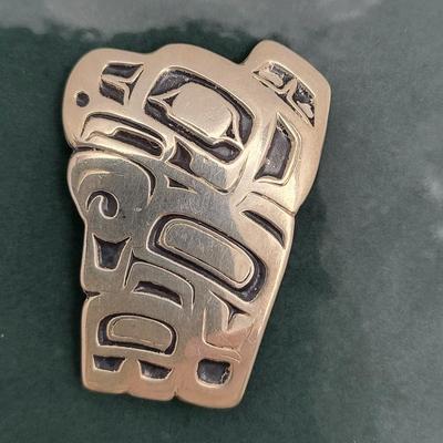 Native Jean Ferrier Pin & D. Dennis Sterling Ring 17.4gr