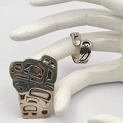 Native Jean Ferrier Pin & D. Dennis Sterling Ring 17.4gr
