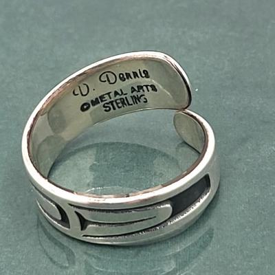 Native Jean Ferrier Pin & D. Dennis Sterling Ring 17.4gr