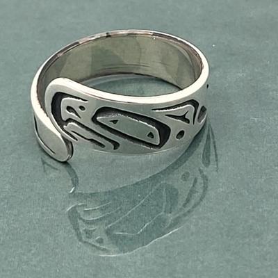 Native Jean Ferrier Pin & D. Dennis Sterling Ring 17.4gr