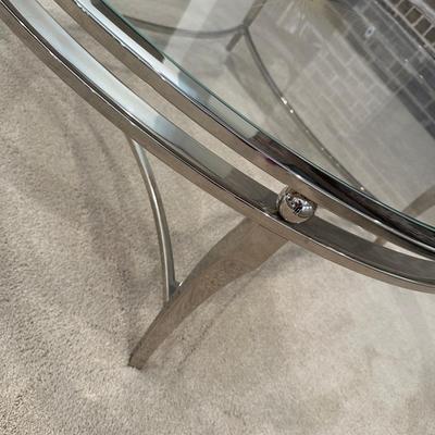 Beautiful Round Glass Coffee Table Like New