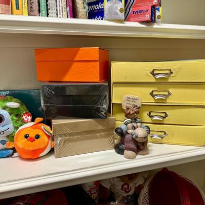 Cute Decorative Boxes and stuffed animals