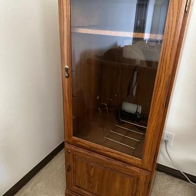 Large Lot of Vinyl Records 33's Over 50 included. Also, a Vinyl Storage Cabinet!