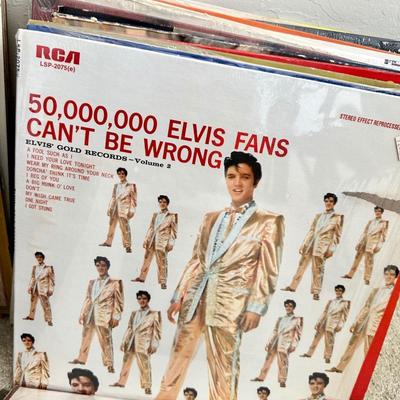 Large Lot of Vinyl Records 33's Over 50 included. Also, a Vinyl Storage Cabinet!