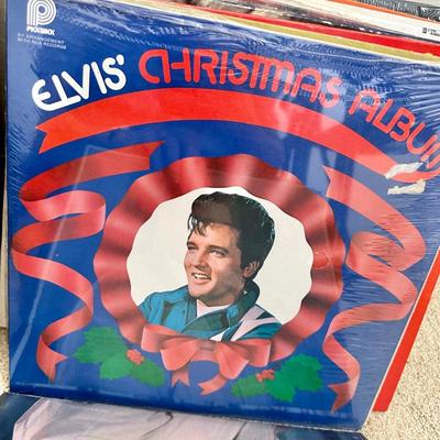 Large Lot of Vinyl Records 33's Over 50 included. Also, a Vinyl Storage Cabinet!