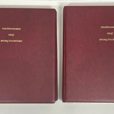 German Language Madonna Stamps Embossed Binders - Madonnen auf Briefmarken