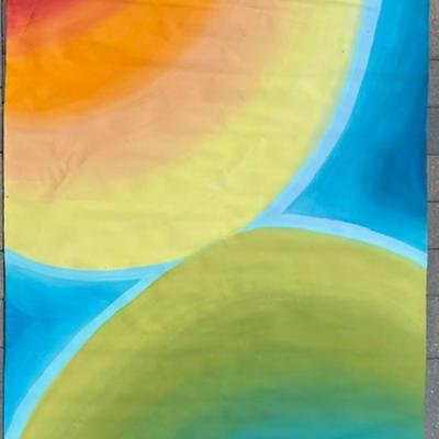 Robert Irving Signed Acrylic on Canvas