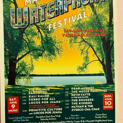 18th annual Marquette waterfront festival poster