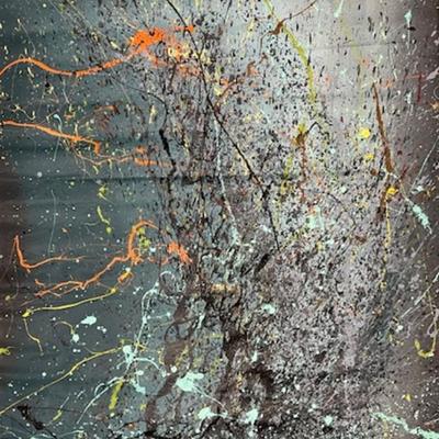 Robert Irving Signed Abstract on Canvas