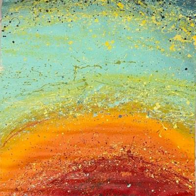 Robert Irving Signed Abstract on Canvas