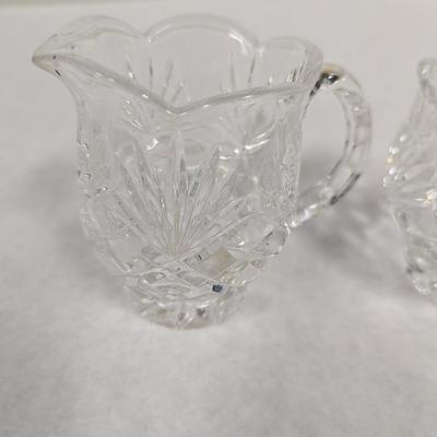 Hampton Hall By Noritake Crystal Creamer & Sugar Bowl