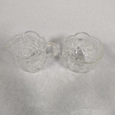 Hampton Hall By Noritake Crystal Creamer & Sugar Bowl