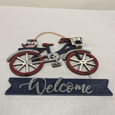Bicycle Welcome Sign