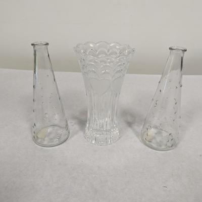 Heart Flower Vase & IKEA Emma Dafnas Design Clear Glass Hobnail Flower Vases