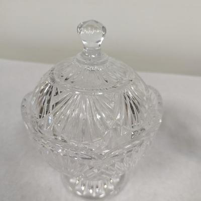 Crystal Candy Dish Plates & Cup