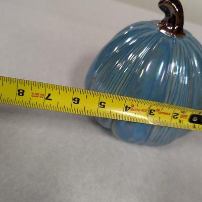 "Be Joyful" Ceramic Sentiment Pumpkin & Ceramic Orange