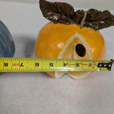 "Be Joyful" Ceramic Sentiment Pumpkin & Ceramic Orange