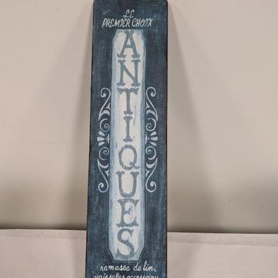 Antiques Wall Decor Sign