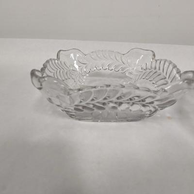 Vintage Crystal Glass Candy Dishes