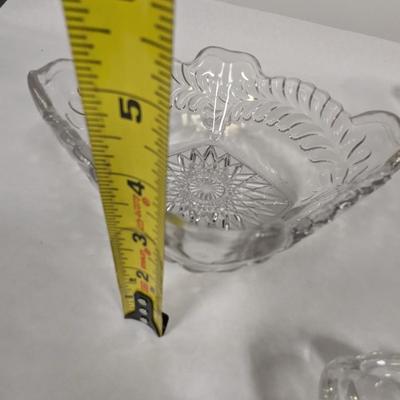 Vintage Crystal Glass Candy Dishes