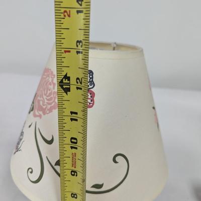 Porcelain Flower Rose Table Lamp