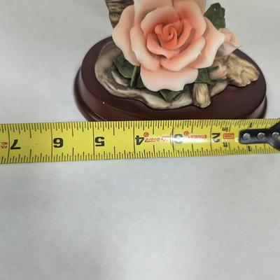Porcelain Flower Rose Table Lamp