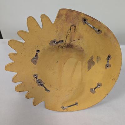 Vintage Sun & Moon Terra Cotta Wall Hanging