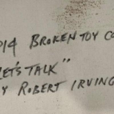 Robert Irving Signed Abstract on Canvas