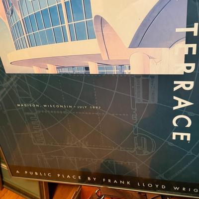 1997 Monona Terrace poster / framed By F..L Wright