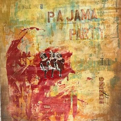 Signed Jenny Berry Acrylic on Canvas