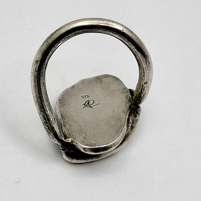 Artisan Asp Sterling Ring Lapis Stone 13.9gr