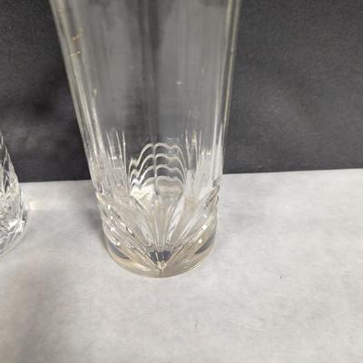 12 = Gold Rim Crystal Glasses