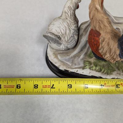 Ceramic Chicken Family Vintage Rooster Wall Hanging