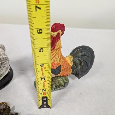 Ceramic Chicken Family Vintage Rooster Wall Hanging