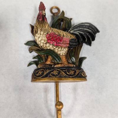 Ceramic Chicken Family Vintage Rooster Wall Hanging