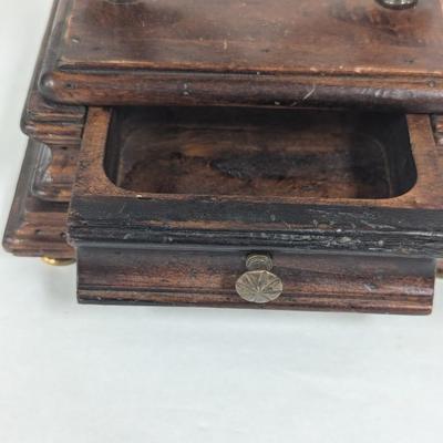 Battery Operated Made In Italy London 1690 Mantle Clock With Drawer