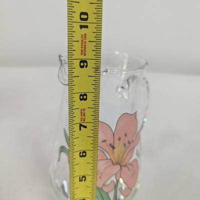Floral Water Pitcher