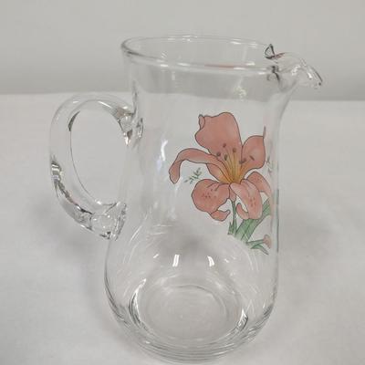 Floral Water Pitcher