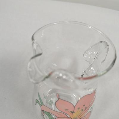 Floral Water Pitcher