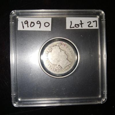 1909 O Barber Dime