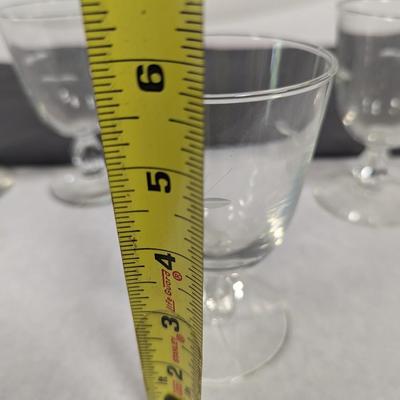 4 - Libbey Glass Strawglow Pattern Glasses