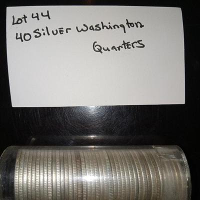 40 Silver Washington Quarters