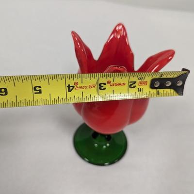 Vintage Alicja Art Glass Tulip Vase