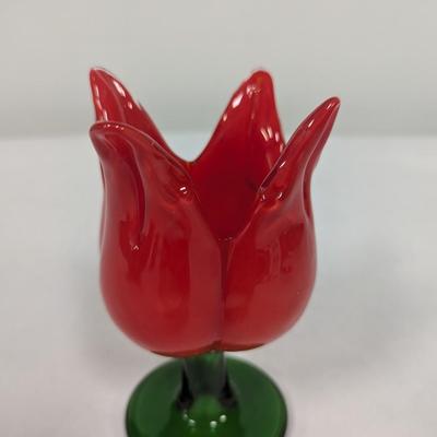 Vintage Alicja Art Glass Tulip Vase