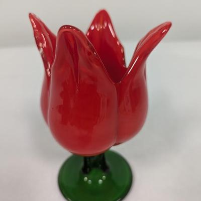 Vintage Alicja Art Glass Tulip Vase
