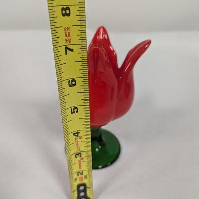 Vintage Alicja Art Glass Tulip Vase
