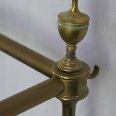 George III style brass mounted inlaid mahogany sideboard, 2nd half 19th century
