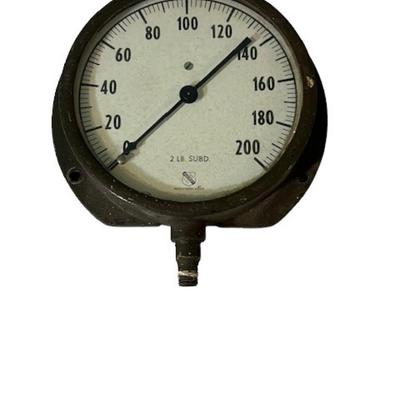 Vintage Ashcroft 6" Pressure Gauge